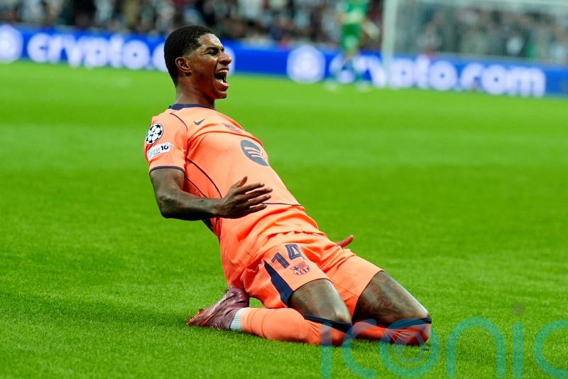 Marcus Rashford finds goalscoring touch as Barcelona win at Newcastle
