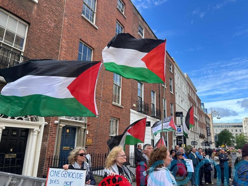 Thousands call for sanctions on Israel during Dublin rally