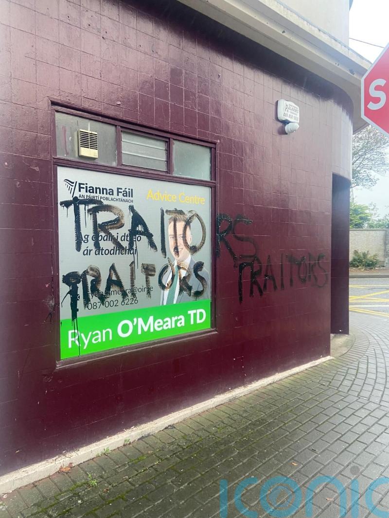 Graffiti on office is &lsquo;attempt to intimidate me and my team&rsquo;, Tipperary TD says