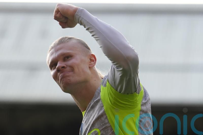 Erling Haaland scores twice as Manchester City close within two of Arsenal