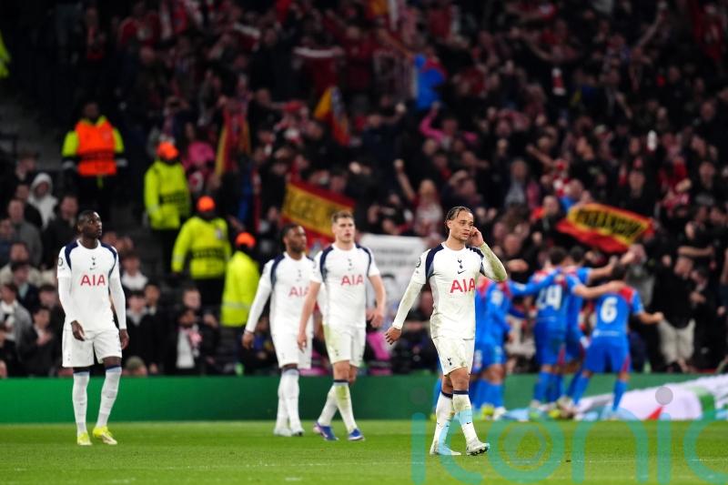 Xavi Simons scores twice as Tottenham win but bow out of Champions League